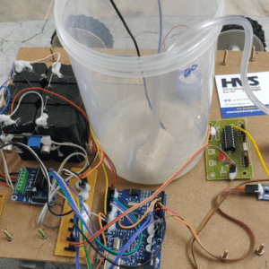 HVS-4206.FIRE FIGHTING ROBOT USING RF AND BLUETOOTH