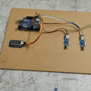 HVS-1444. Seven segment based class room bi-directional studnets/visitors count.