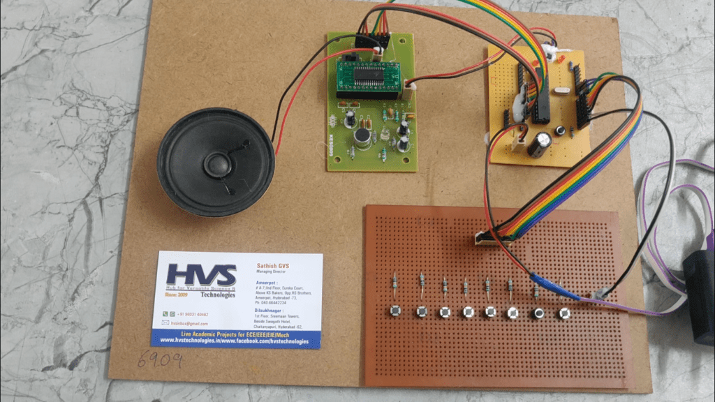HVS-1100. Speaking microcontroller for deaf and dumb