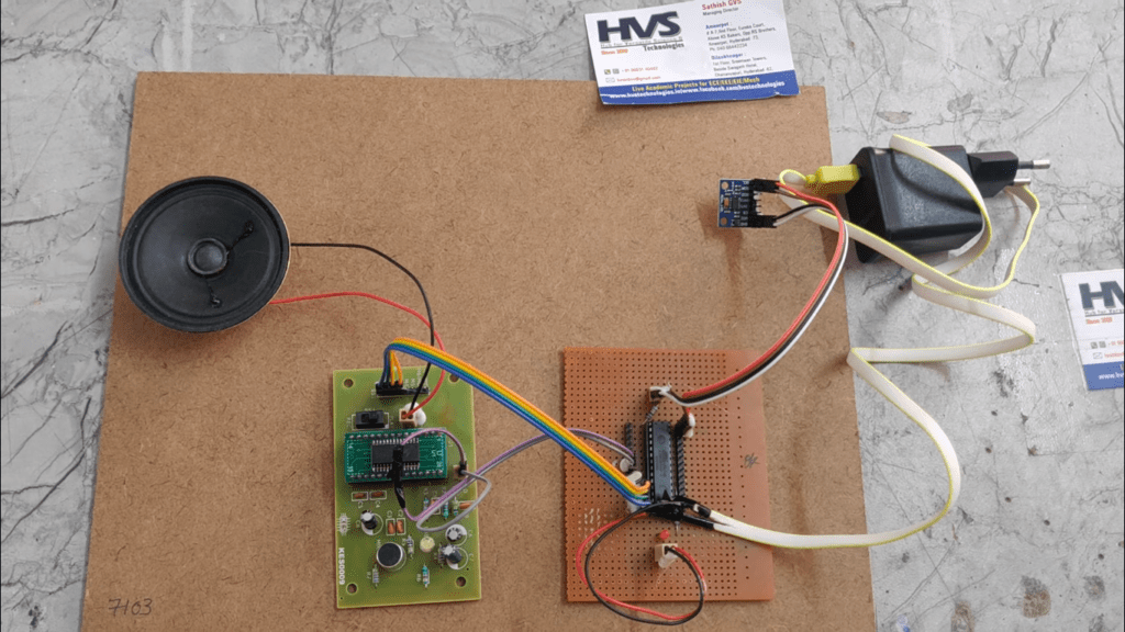 HVS-1068. Gestures controlled speaking Microcontroller