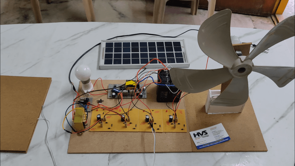 HVS-656. Hybrid Power Generation using Solar, Wind and Piezo