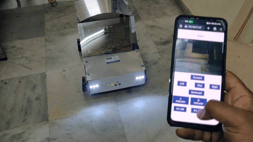 HVS-4511.Fabrication of Android Controlled robotic car 🚗 using ESP32CAM