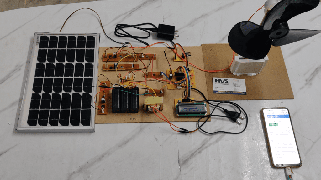 HVS-2766. Design and implementation of MPPT for hybrid Solar - Wind Energy system with IoT thingspeak