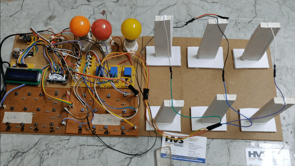 HVS-2769. Fault analysis of 3-phase Transmission lines and smoke alert using IoT and Arduino - L-L , L-G , OC