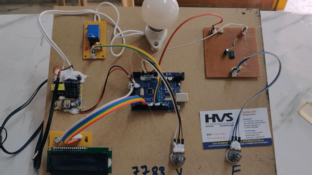 HVS-2699.Power grid Failure detection based on sensing frequency and voltage variation using Arduino UNO