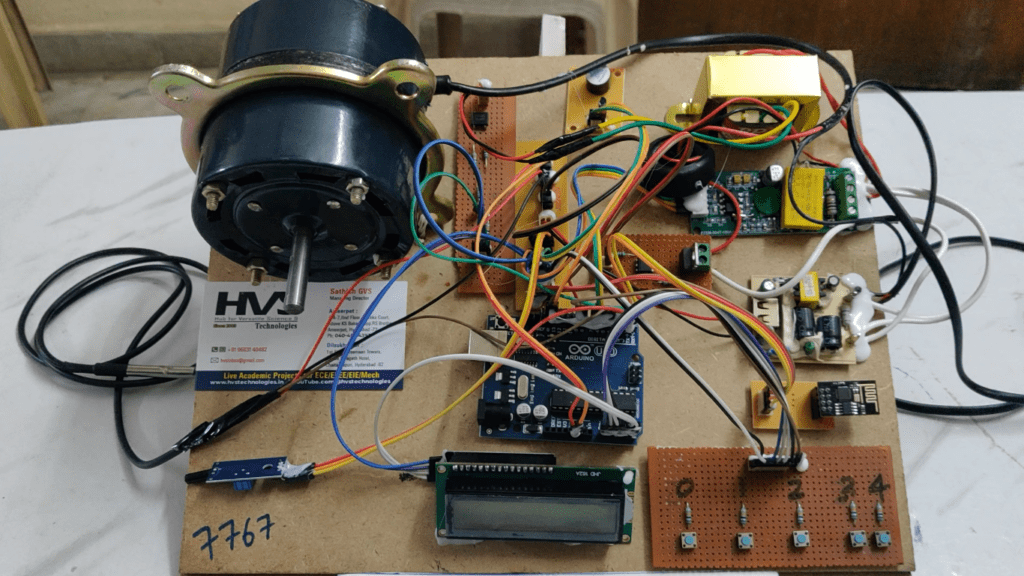 HVS-2857.IoT based Monitoring and Speed control of single phase AC Induction motor - Blynk, Thingspeak, Email