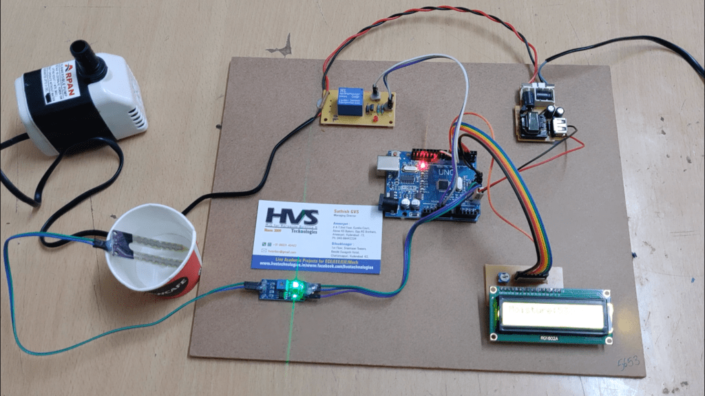 HVS-3407. Automatic Irrigation system using Arduino UNO