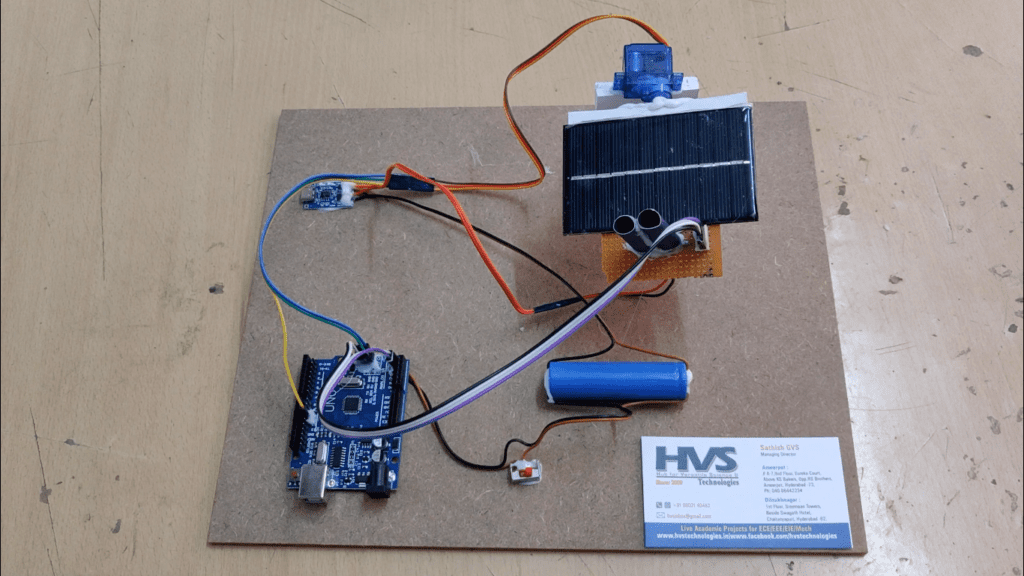 HVS-3397. Solar Tracking system using Arduino UNO, Servo and LDR