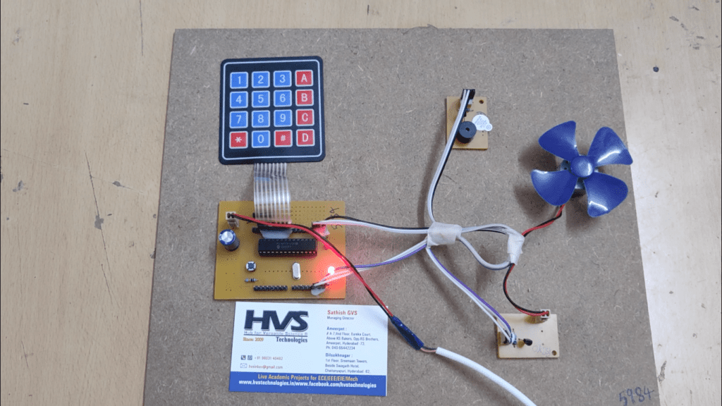 HVS-3396. Bank locker Security system with Keypad