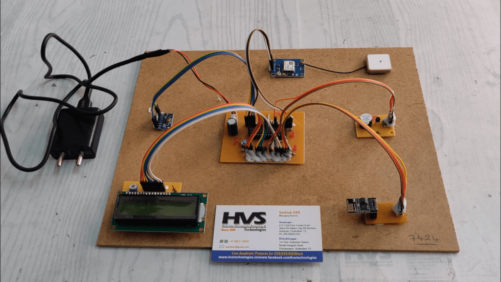 HVS-3390. Accident Alert and Vehicle Tracking system using IOT