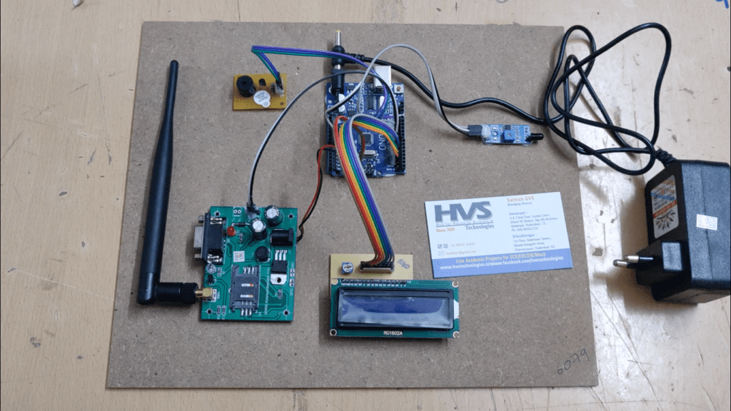 HVS-3384. Fire Alerting system using Arduino and GSM