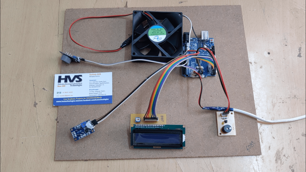 HVS-3383. Air Quality Monitoring and Alerting using Arduino UNO - CO and Nitrogen