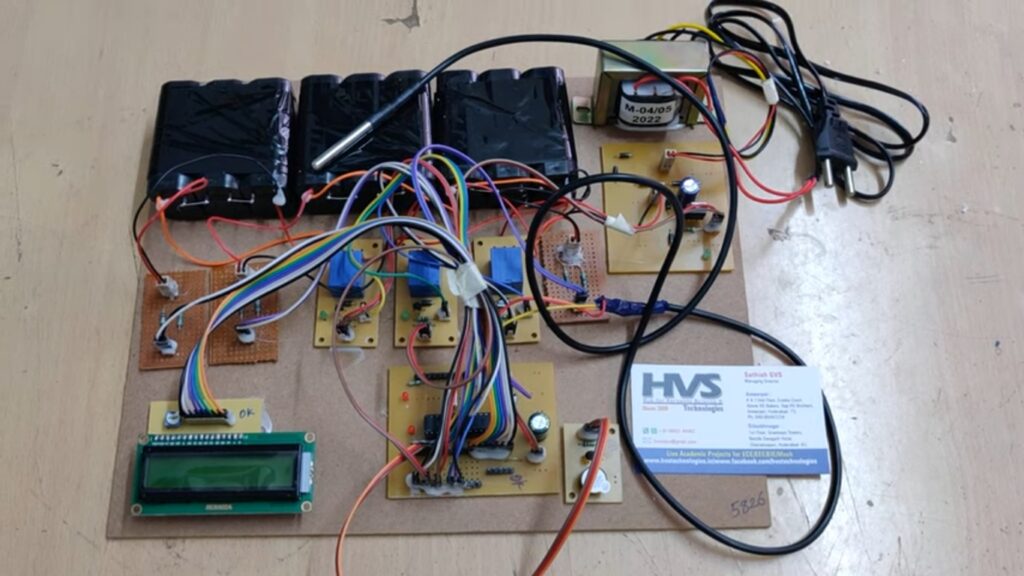 HVS-4629. Battery Management System B M S using DS18B20 Temperature sensor
