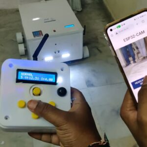 HVS-4663. RC LoRa Delivery Robot with theft Detection and live Monitoring Using ESP32-CAM &  LoRa communicate