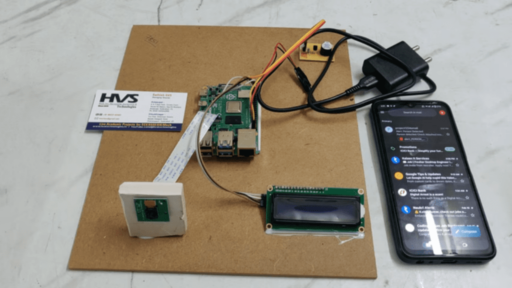 HVS-4668. Real-Time Human and Weapon Detection system using Raspberry pi YOLO with Email Alerts