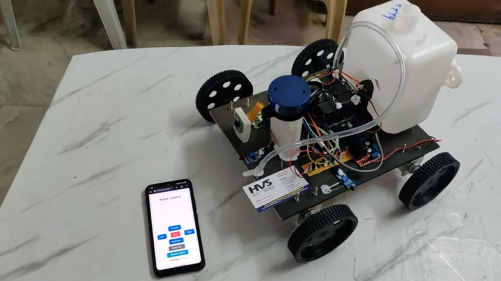 HVS-4677. Autonomous Navigation Fire Extinguisher using LIDAR and Raspberry pi.