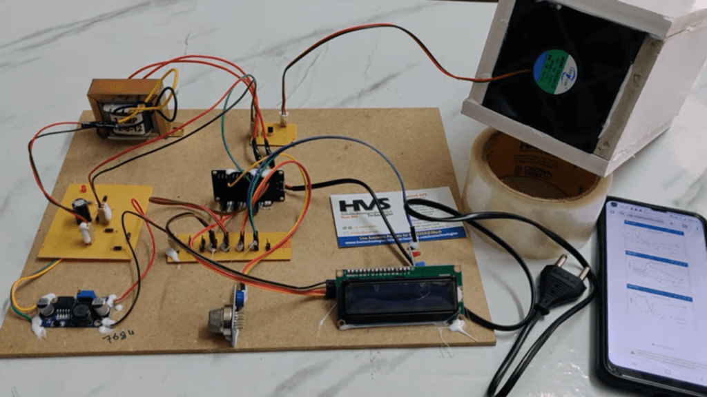 HVS-4685. Smart Air Pollution and Purifier System using ESP32 and Thingspeak