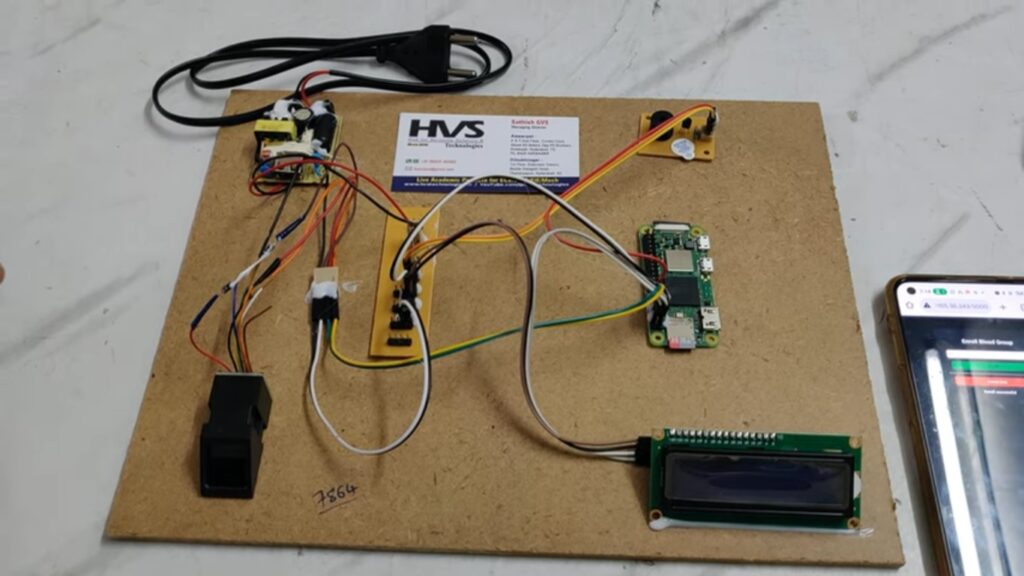 HVS-4667. Blood Group Detection using Fingerprint on Raspberry pi.