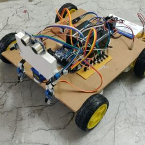 HVS-4792. 4 in 1 Arduino Robot - Line following, object following, line+obstacle avoiding, Obstacle Avoiding