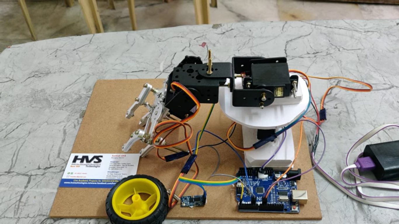 HVS-4793. Development of MEMS and flex sensor control Pick and Place Arm - Gesture controlled