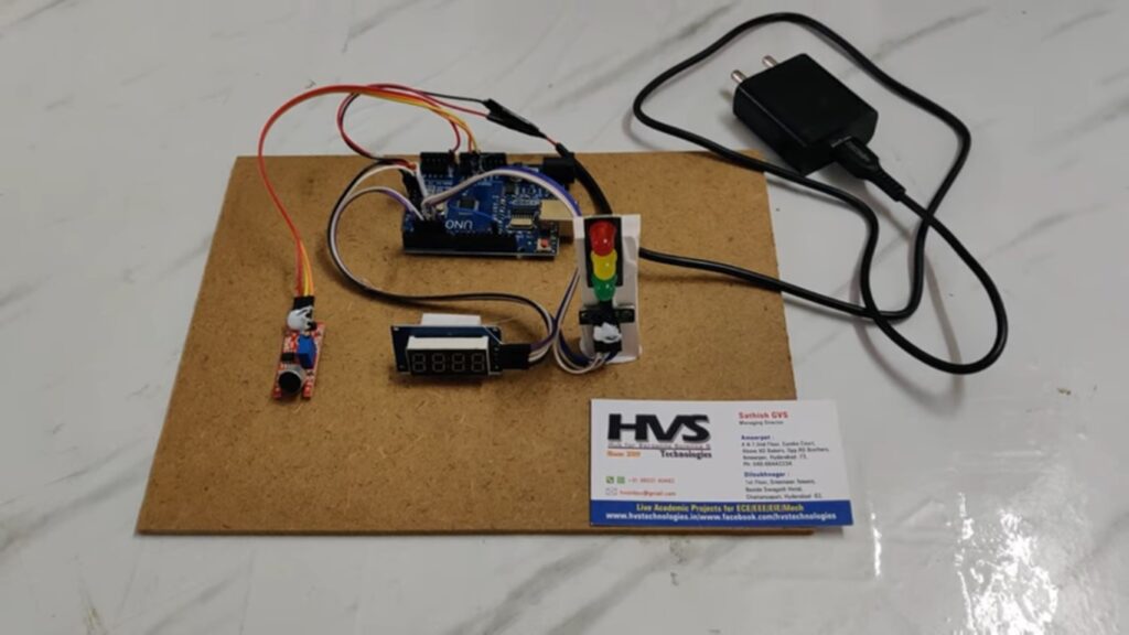HVS-4688. Traffic signal 🚦 Timing control using sound frequency