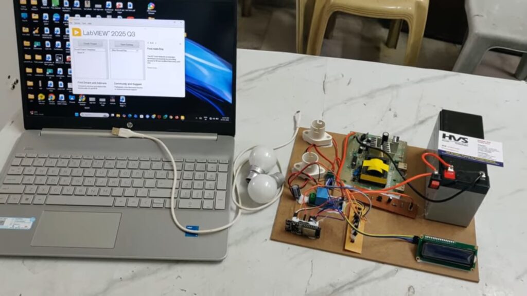 HVS-4801. Low Voltage Single Phase Grid- forming Inverter Using LabVIEW.