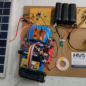HVS-4805. Solar Powered wireless electric vehicle charging system with battery Monitoring.