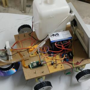 HVS-4825. Multi-Purpose Agriculture Robot with Pesticides Sprayer and Weed Cutter using Raspberry pi