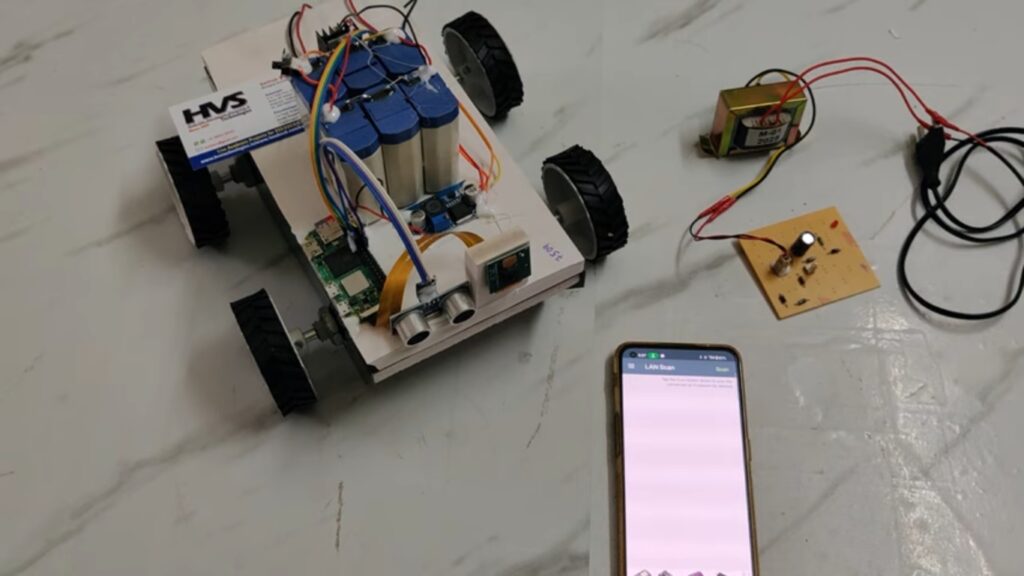 HVS-4704. Human detection and Surveillance robot using Raspberry pi zero 2w