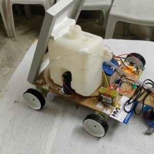 HVS-4729. Multi-purpose Agriculture Robot with Pesticides Sprayer and Weed Cutter