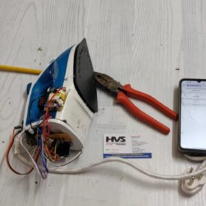 HVS-4748. Smart Steam Optimised Iron Box with IoT monitoring and controlling using ESP32