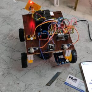 HVS-4755.  Multi-Threat Surveillance Robot - Metal, Smoke, Gas and GPS with ESP32CAM