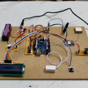 HVS-4696. IoT Woman safety system using GSM GPS ESP8266 Blynk Alerts - Live Tracking , Notifications