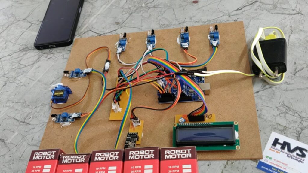 HVS-4762. Car parking System using IoT blynk Monitoring