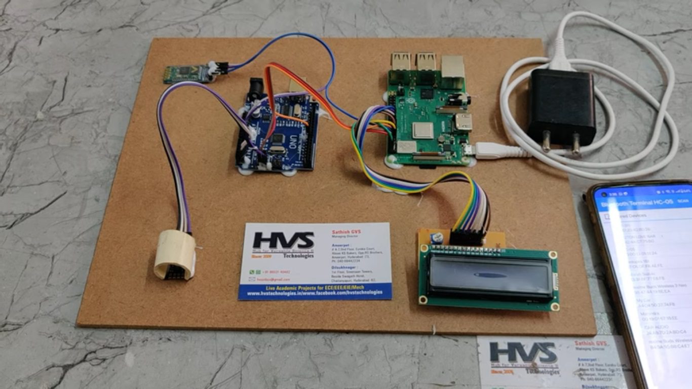 HVS-4777. Noninvasive Hemoglobin Sensing using ML Raspberry pi and Bluetooth.