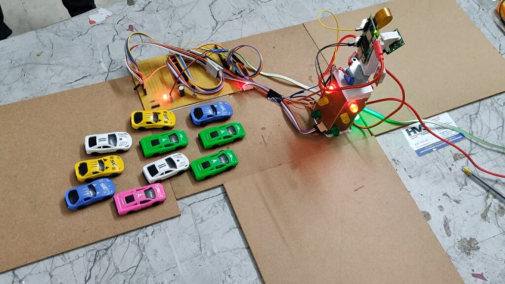 HVS-4788. Density based Traffic Signal based on Image processing using Raspberry pi zero2W.