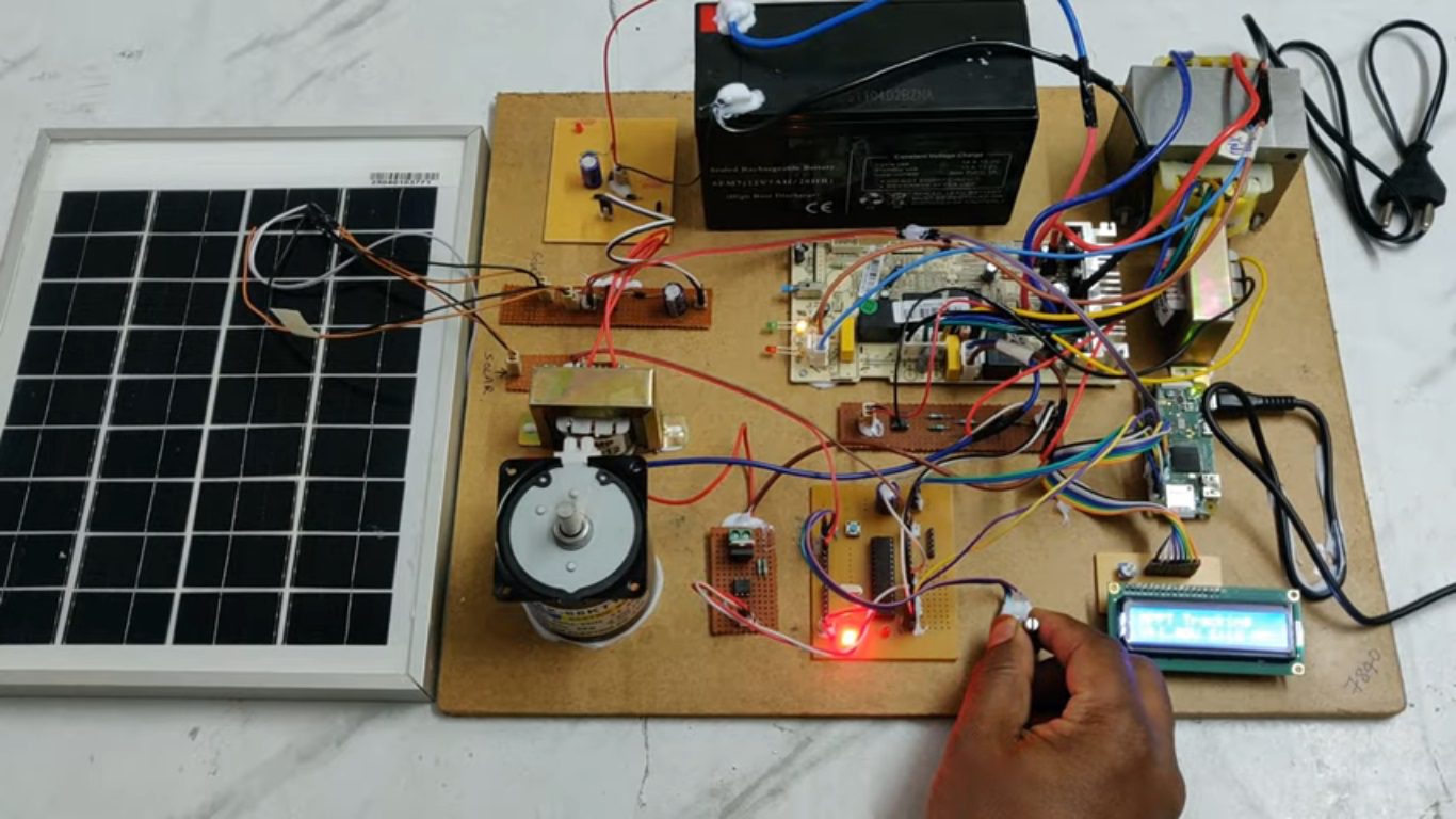 HVS-4804. Solar photovoltaic Integrated Sensor less PMSM Driven Three-wheeler Electric vehicle with Thingspeak.