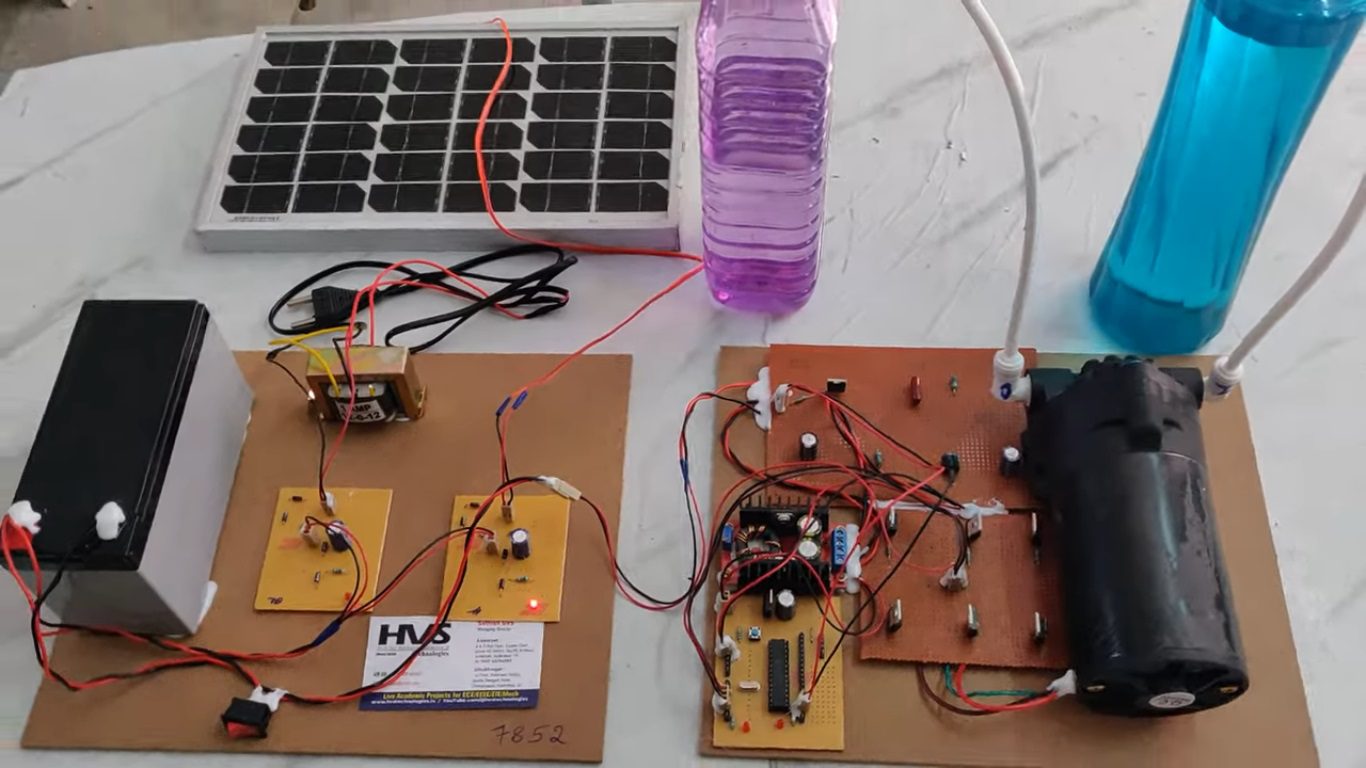 HVS-4808. BLDC Motor driver solar PV array fed water pumping System Employing Zeta converter 12v DC to 24 DC.