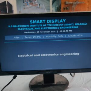 HVS-4691. LCD Notice board using Raspberry pi through Bluetooth Voice input.