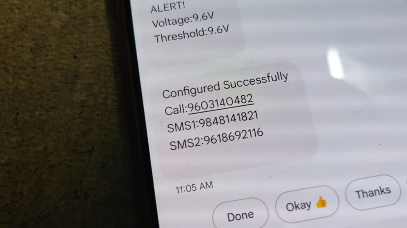 HVS-4811. Voltage Sensing Alarm through SMS and Call.