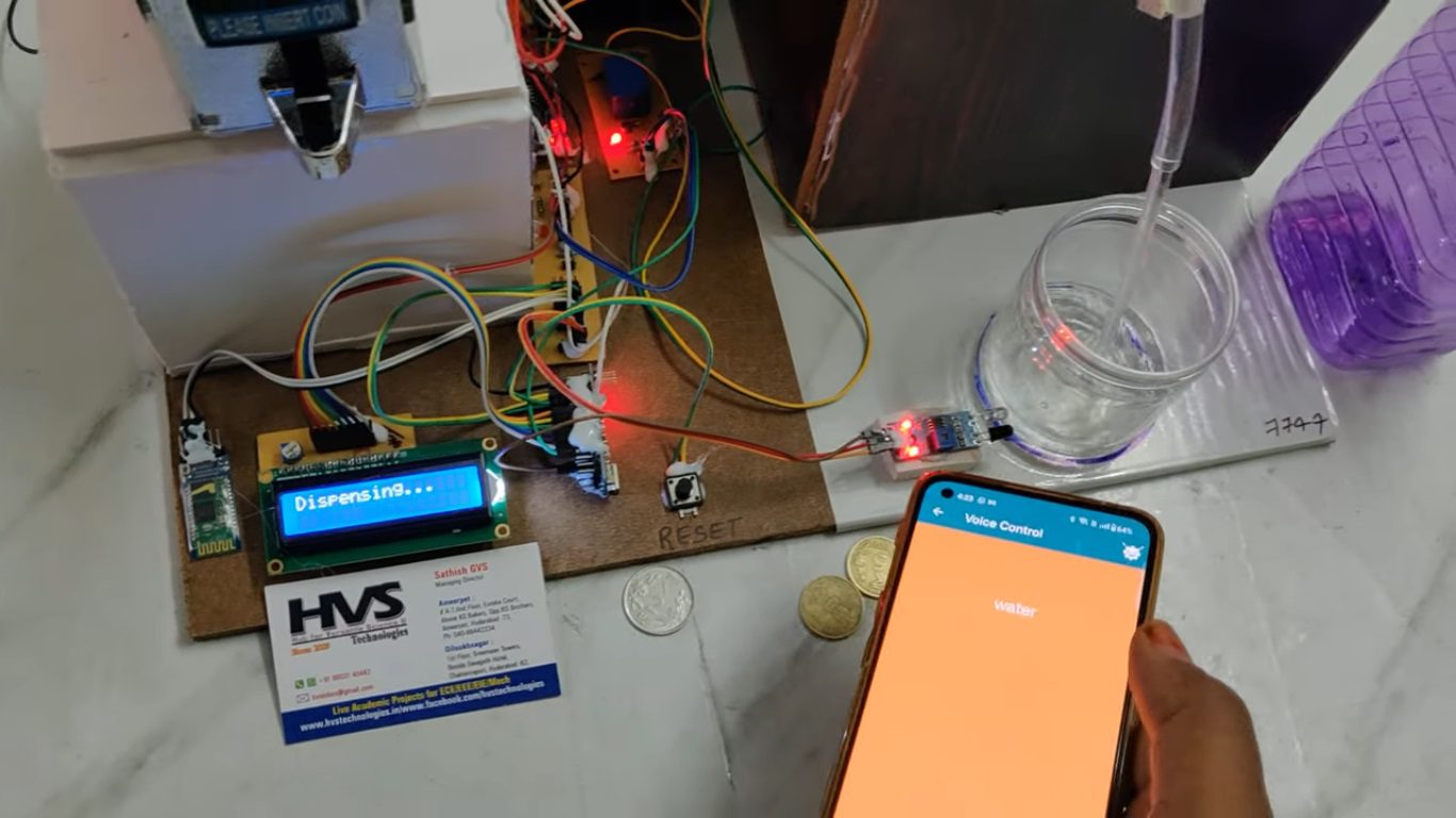 HVS-4816. Solar Intelligent Water Dispensing system with voice control and Coin Integration
