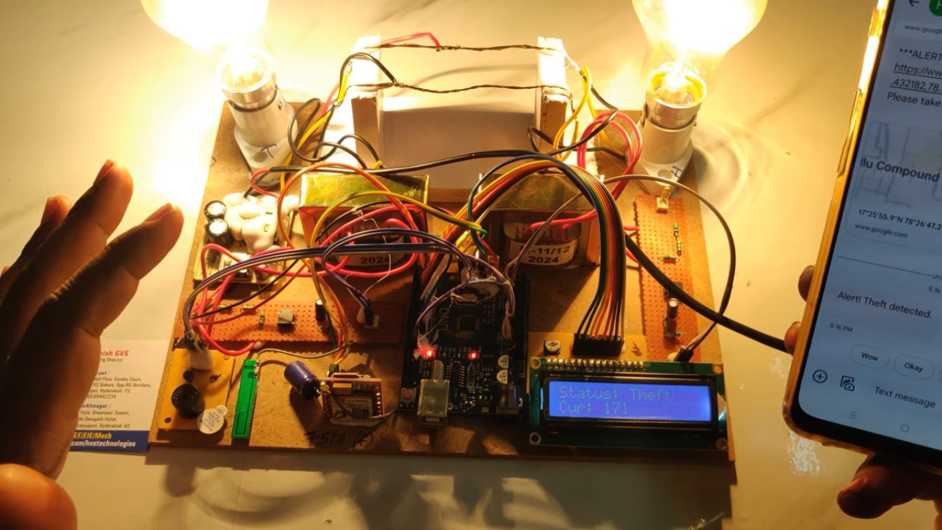 HVS-4829. Reduction of Electricity Theft using GSM.