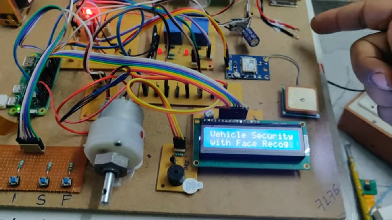 HVS-4764. Face Recognition based Vehicle Security system using Raspberry pi and GSM GPS based location Alerts.