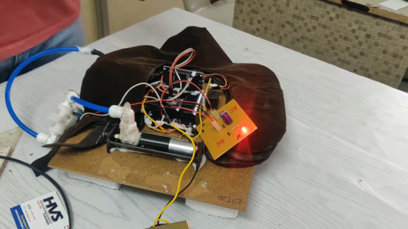 HVS-4744. Fall Detection and Air-Bag Opening using CO2 Cartridge #mpu6050 #nodemcu #falldetection