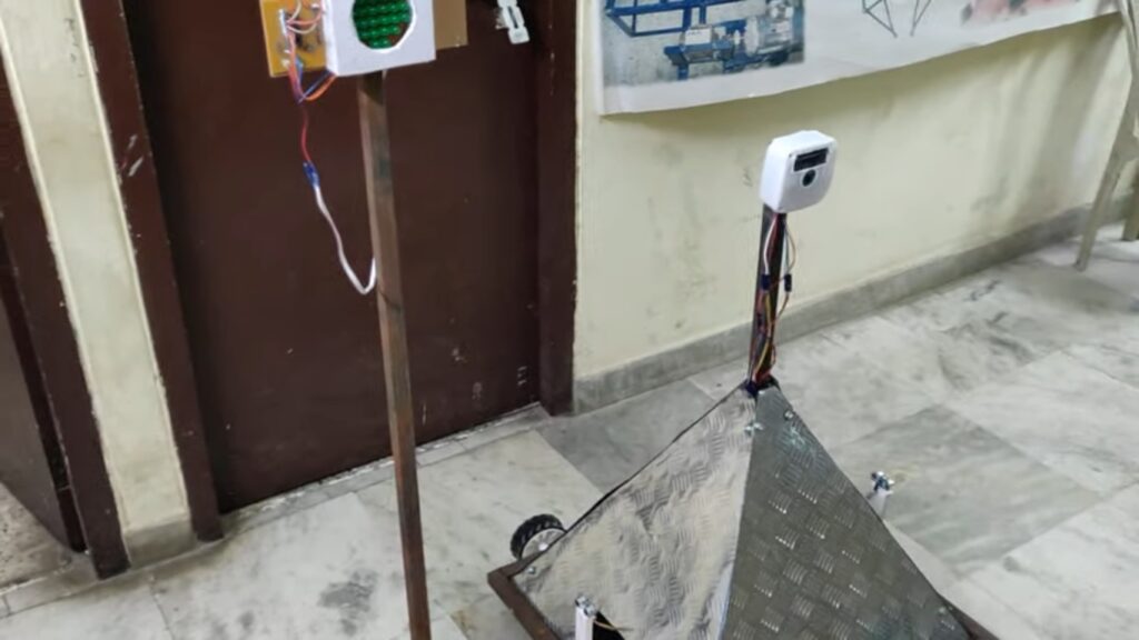 HVS-4785. Assistive Social Robot for Road Crossing - Elderly care Robot.