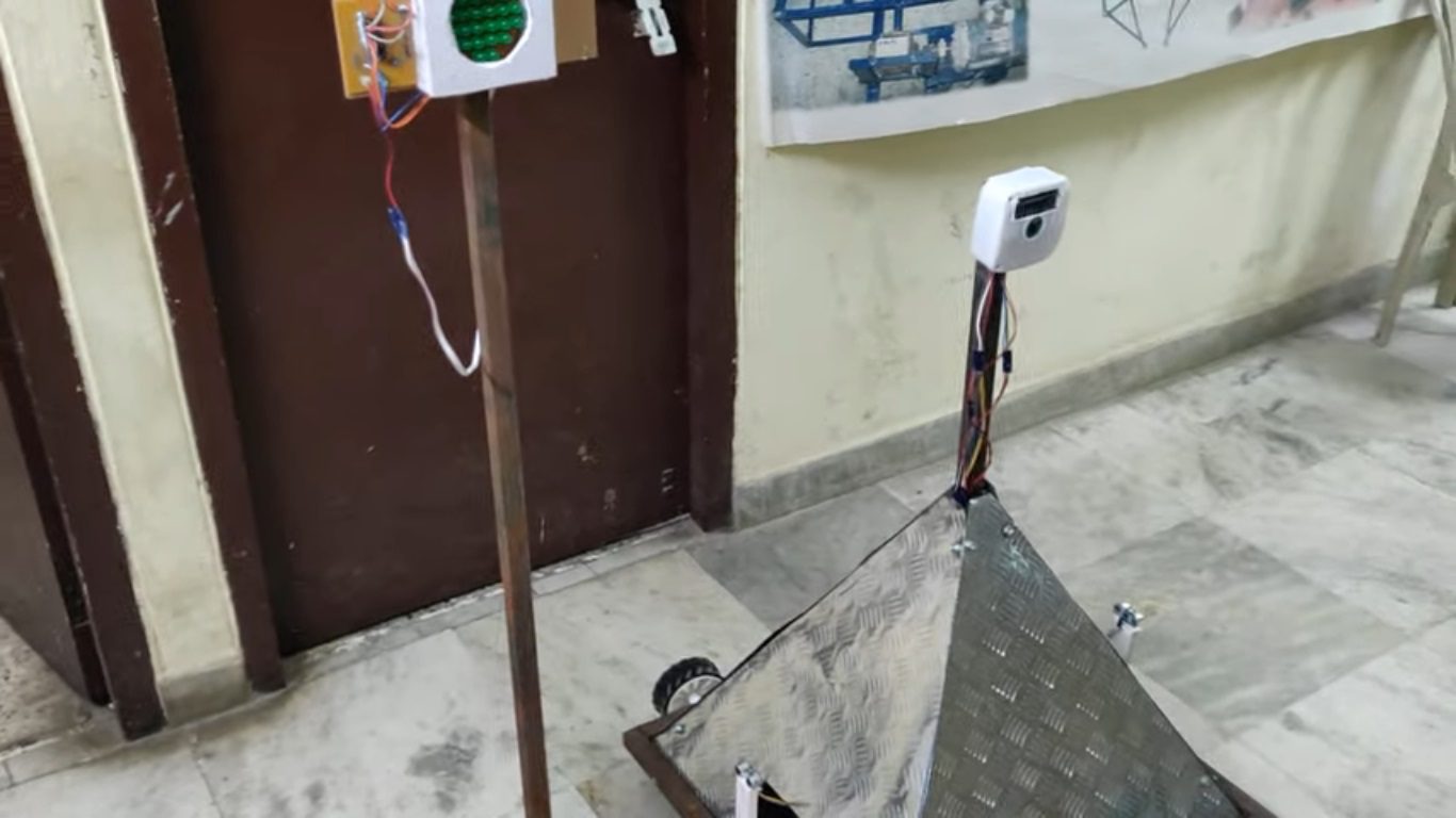 HVS-4785. Assistive Social Robot for Road Crossing - Elderly care Robot.