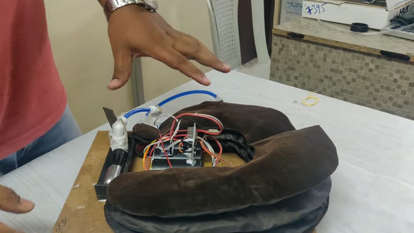 HVS-4744. Fall Detection and Air-Bag Opening using CO2 Cartridge #mpu6050 #nodemcu #falldetection