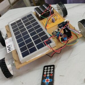 HVS-4839. Hybrid Solar power EV charging system in car with Remote control system.