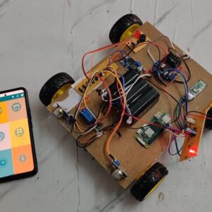 HVS-4907. Hand Gestured and Voice Control Four Wheel Robot 🤖 using Raspberry Pi with Gas,Smoke and metal