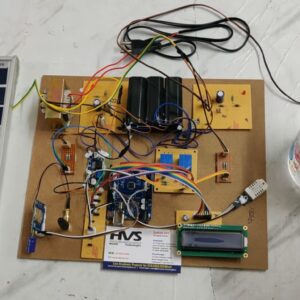 HVS-4910. GSM based Autonomous Water Feeding Sky Farm with SMS alerts , Solar energy, DHT22